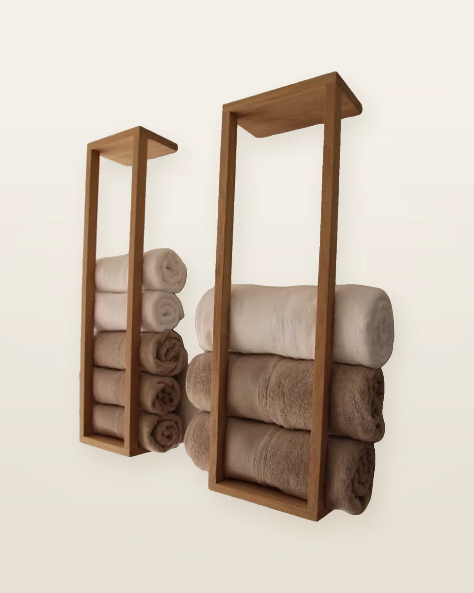 Toallero de Pared en Madera