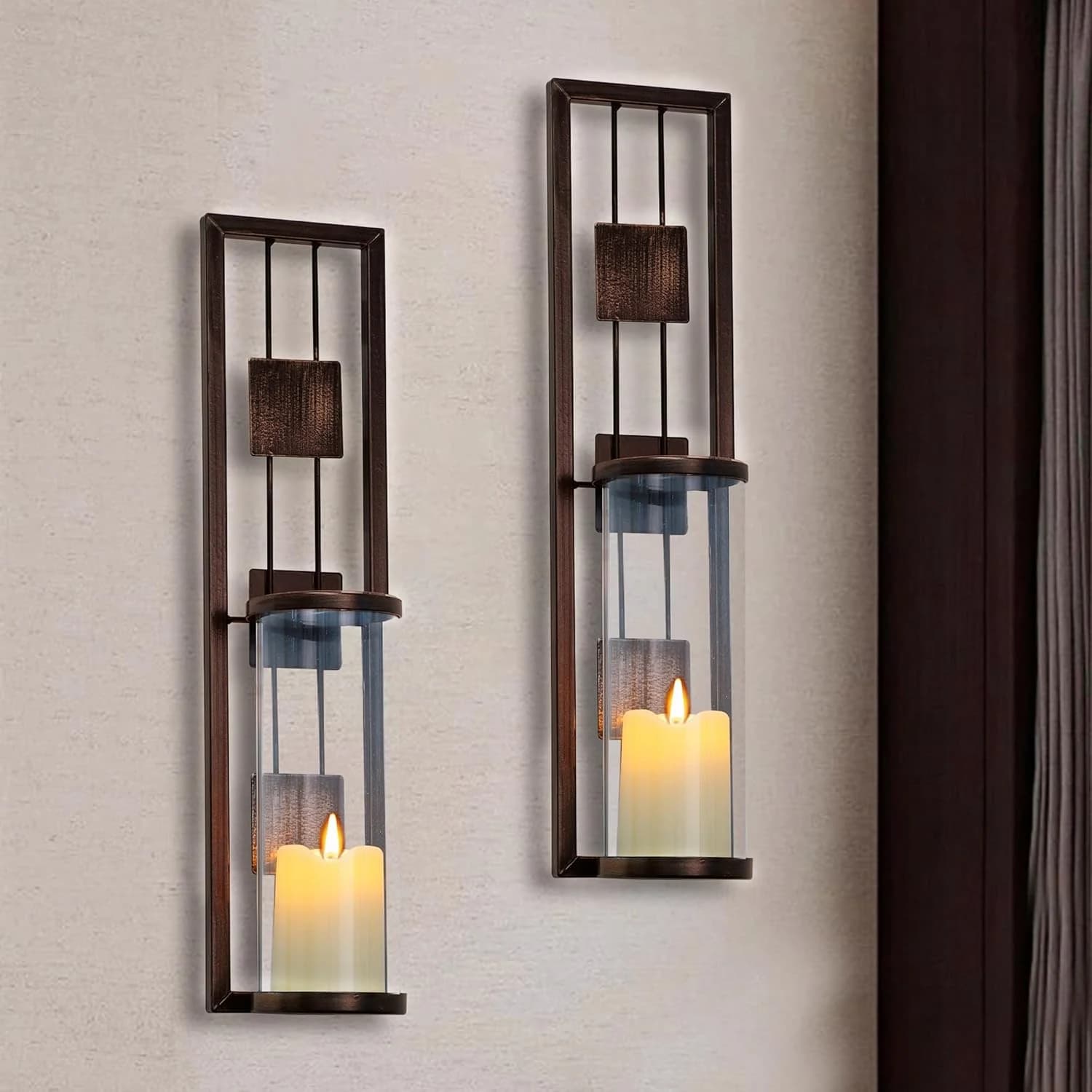 Aplique Portavelas de Pared, Set de 2